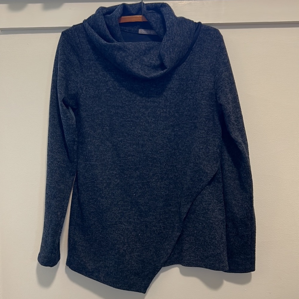 Asymmetrical hem cowl neck sweater. Worn only a couple of times!